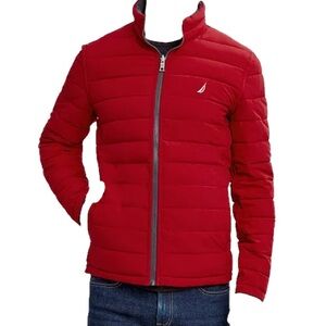 Nautica Men's Red/Blue Puffer Jacket